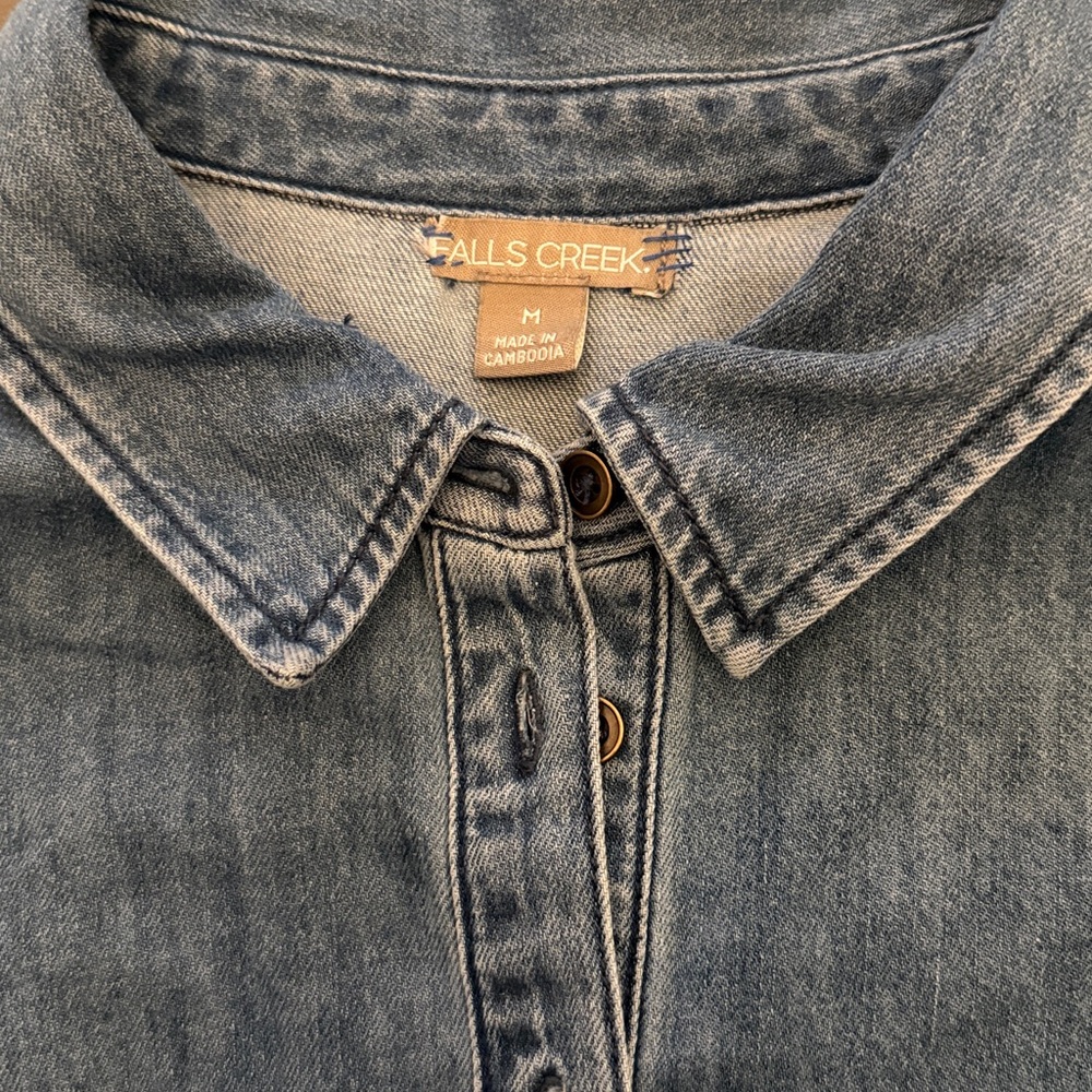 NWT Denim popover dress - Picture 4 of 6
